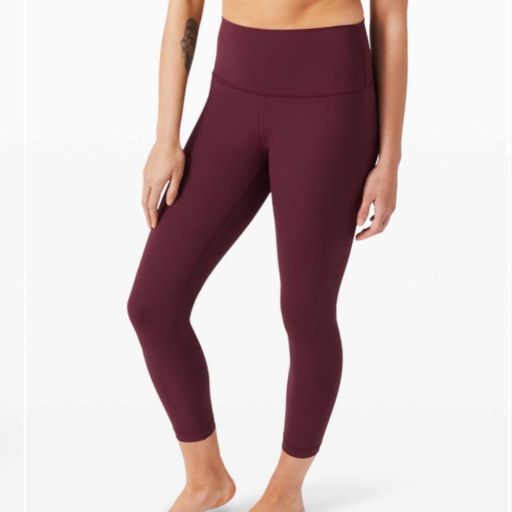 Lululemon Wunder Under High-Rise Tight 25" *Full-On Luxtreme - Cassis Size 8